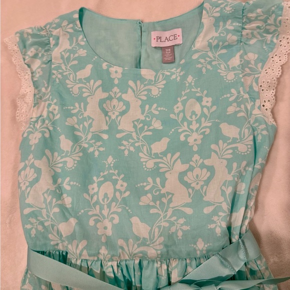 Girls Print Ruffle Dress - Picture 3 of 5